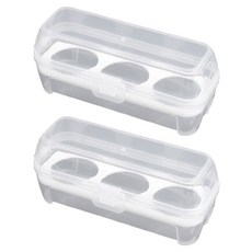 지미스홈 휴대용 계란 케이스 3구, 2개