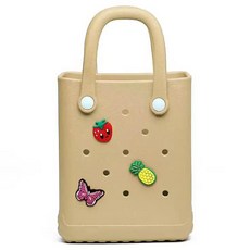 Mondeuspot EVA 配件 DIY 迷你防水果凍舒適包 YY57484, 米色