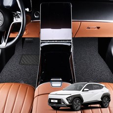 지엠지모터스 코일 확장형 자동차 매트, 프리미엄 블랙, 코나 SX2 하이브리드