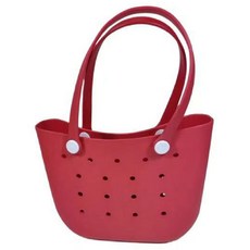 Monde Spot EVA 配件 DIY 半月形防水果凍舒適包 YY57483, 紅色