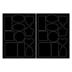 와이에스컴퍼니 바람막이 패딩 우산 다용도 수선 패치, 블랙, 2개