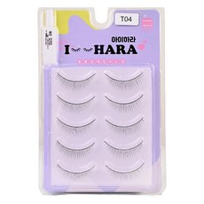 IHara Petit Up 假睫毛 2p x 5個 + 膠水組合 T04, 1套, 黑色