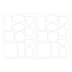 와이에스컴퍼니 바람막이 패딩 우산 다용도 수선 패치, 화이트, 2개