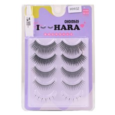 IHara Petit-up 假睫毛 10入 + 膠水組 HH02, 黑色, 1個