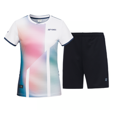 YONEX 女性比賽款羽球服上衣 243TS024F + 下身 239PH007 套裝
