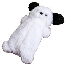 ARTJOY 狗狗躺平鉛筆盒, 白色, 1個