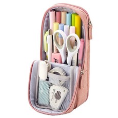 ARTJOY 站立式雙層鉛筆盒, 1個, 粉紅色