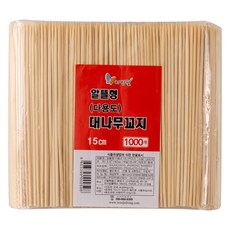 리빙웰 알뜰형 다용도 대나무꼬지 15cm, 1개, 1000개입