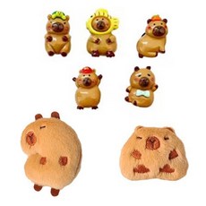 이츠굿텐 몽글몽글 카피바라 실내 클로그 꾸미기 파츠 7종 세트
