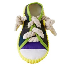 REDPUPPY 狗狗帆布鞋玩具, 黃色, 1個