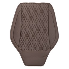 River Fox 車用一般絎縫PU皮革座椅墊, 摩卡棕, 1個