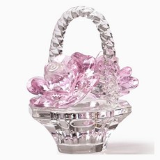 Morningscent 室內裝飾品迷你水晶花盆, 粉紅色