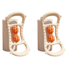 Obeoman 按摩滾輪瑜珈環, 白色, 2個