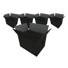 광동 손베임방지 이사박스, 검정, 5개 검정, 5개