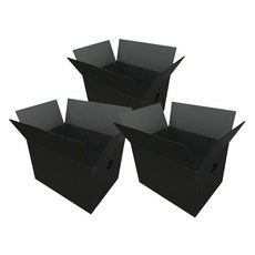 광동 손베임 방지 이사박스, 검정, 3개