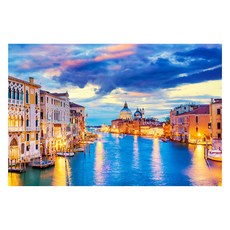 종이 퍼즐 성인 풍경, 대운하 야경, 1개, 300피스