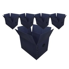 광동 손베임방지 이사박스, 네이비, 5개