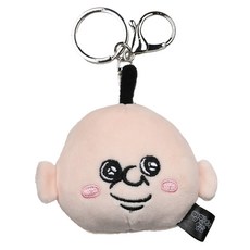 夯胖的日常 玉子臉鑰匙圈, 7cm, 欣慰夯胖, 1個
