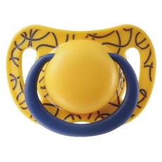유미 노리개 젖꼭지, S(0~6개월), 옐로우, 1개