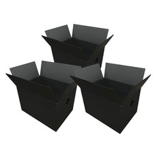 광동 손베임 방지 이사박스, 검정, 3개