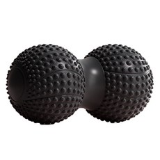 Bostool 凹凸花生造型雙按摩球, 黑色, 1個