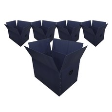 광동 손베임방지 이사박스, 네이비, 5개