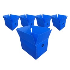 광동 손베임방지 이사박스, 청색, 5개
