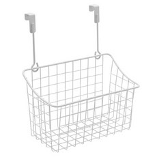 제이라이프 파빌리온 와이어 걸이 바구니, 화이트, 1개