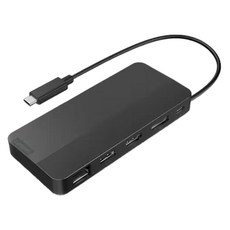 Lenovo 聯想 雙螢幕顯示 便攜式多功能擴充座 USB-C 集線器 40B90000WW, 黑色, 1個