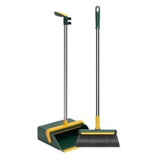 Winprice 克萊納 掃帚 + 畚箕套裝, 1套, 綠色