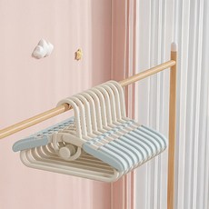 Uni@Home 兒童用多功能防滑長度可調衣架, 藍色, 10個