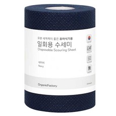 오가닉팩토리 일회용 수세미, 네이비, 60개입, 1개
