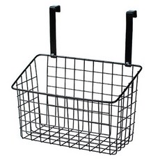 JLIFE Posh 掛式收納籃, 黑色, 1個