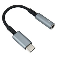 컴스 오디오 C타입 to 3.5mm 스테레오 AUX DAC 10cm 이어폰 젠더, 1개