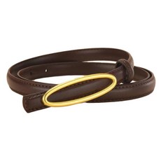 여성용 길죽 원형 버클 벨트