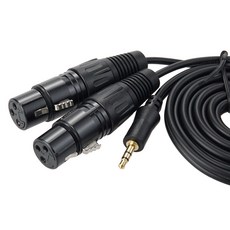 Coms 卡農 Y型 XLR 母 x2 轉 3.5mm 轉換線, IH471