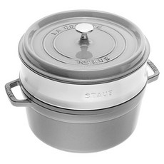 staub Cocotte 灰色蒸籠套組, 26cm, 1個