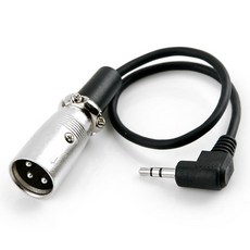 컴스 캐논 XLR M to 3.5mm 스테레오 M 3P mic 변환 케이블, NT784, 1개