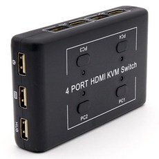 Coms 4埠 HDMI KVM 4對1 切換器, BT860, 1個