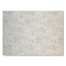 BEST PACK Blooming 無塗層薄紙包裝紙 50 x 38 cm, 暖米色, 50個