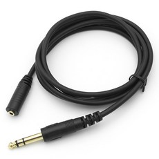 컴스 스테레오 3극 AUX 3.5 F 6.35 M 연장케이블, ND652, 1개