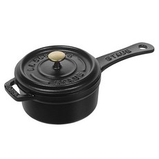 staub 電磁爐迷你醬汁鍋, 黑色, 10cm, 1個