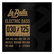 LA BELLA 貝斯弦 6件組, 030, 045, 065, 080, 100, 125, 1套, RX-N6B