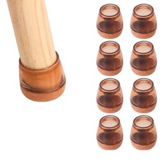 All Hai 家具桌子防滑防噪音椅腳套 棕色, 8個