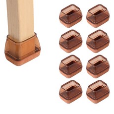 歐嗨 傢俱桌子防滑防噪音椅腳套 棕色, 8個