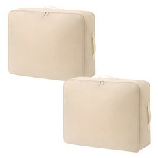 Life GONGyOU Zero體積棉被收納壓縮袋 淺米色, 2個, 1入