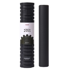 GANESHA YOGA PROPS 二合一EVA泡棉滾筒, 暗夜黑, 1個