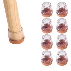 Olhai 透明家具桌椅防滑防噪音腳套, 8個