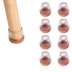 All-high 透明傢俱桌子防滑防噪音椅腳套, 8個