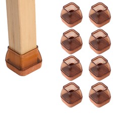 歐嗨 家具桌椅防滑防噪音腳套 棕色, 8個